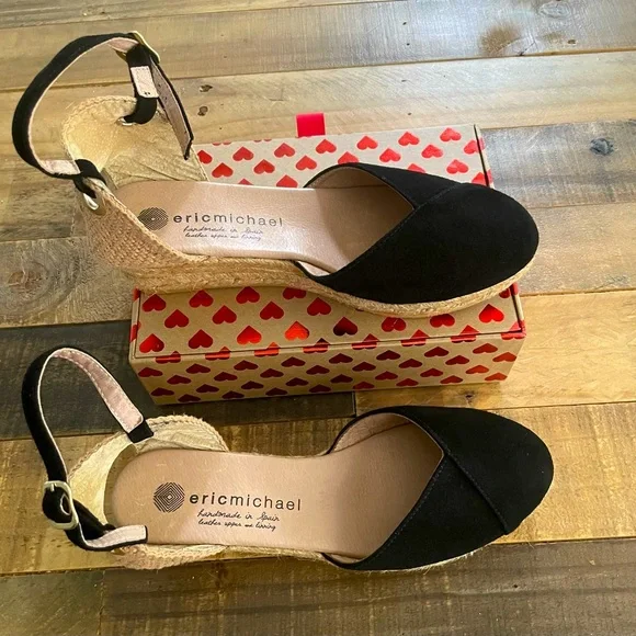 Womens Eric Michael Black Ante Copa3 Slipper Sandals - Picture 2 of 10